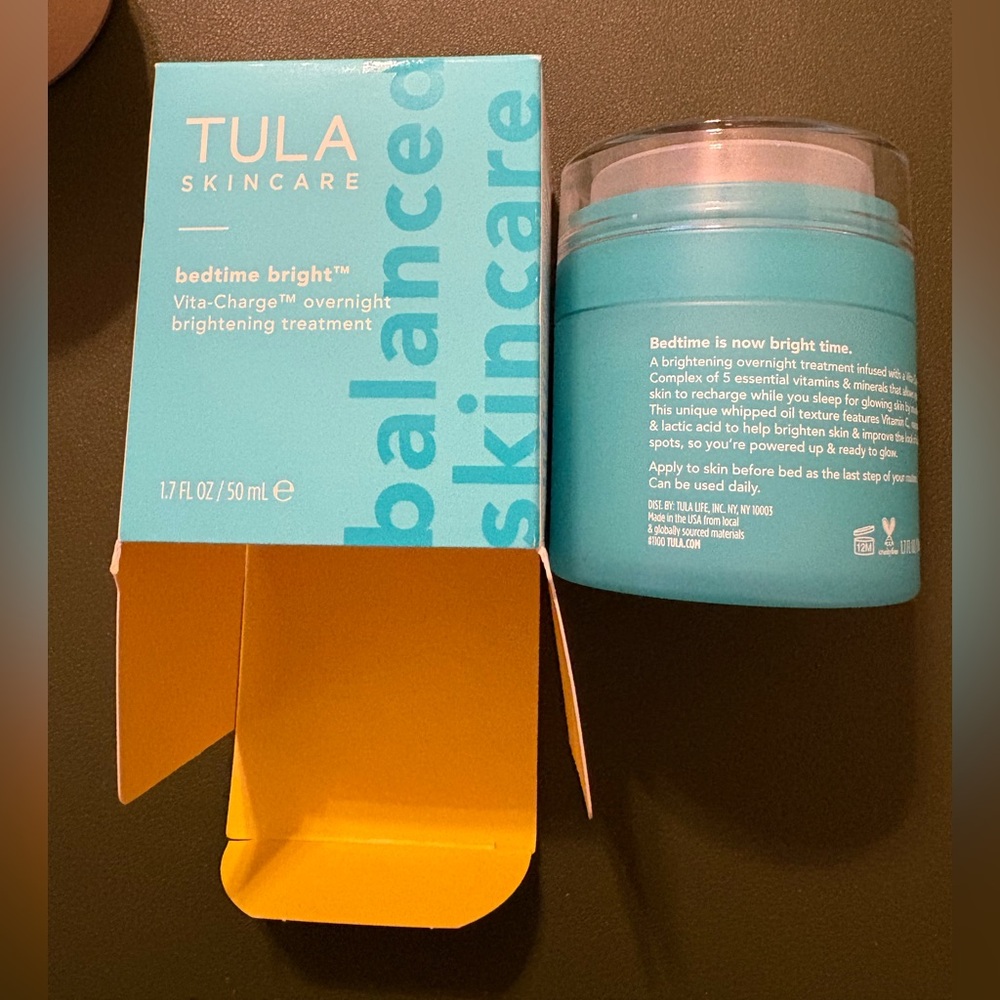 TULA SKINCARE® Bedtime Bright™ Vita-Charge™ Overnight Brightening Treatment NEW - Picture 11 of 11